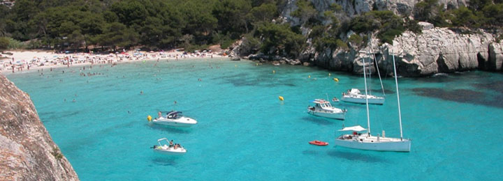 pescaturismomenorca.com excursiones en barco a Cala Canutells Menorca